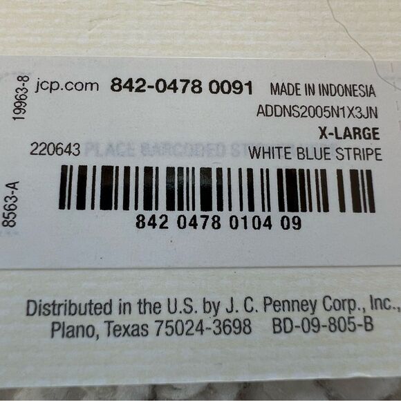 A.N.A. New Long Sleeve Peasant Boho Gray Striped Ruffle High Neck Blouse Top - Picture 9 of 16